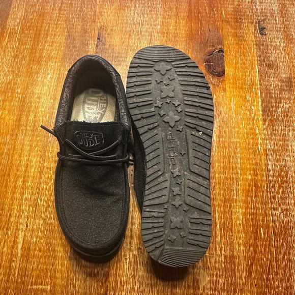 Hey Dude Black Kids Shoes - Picture 2 of 3